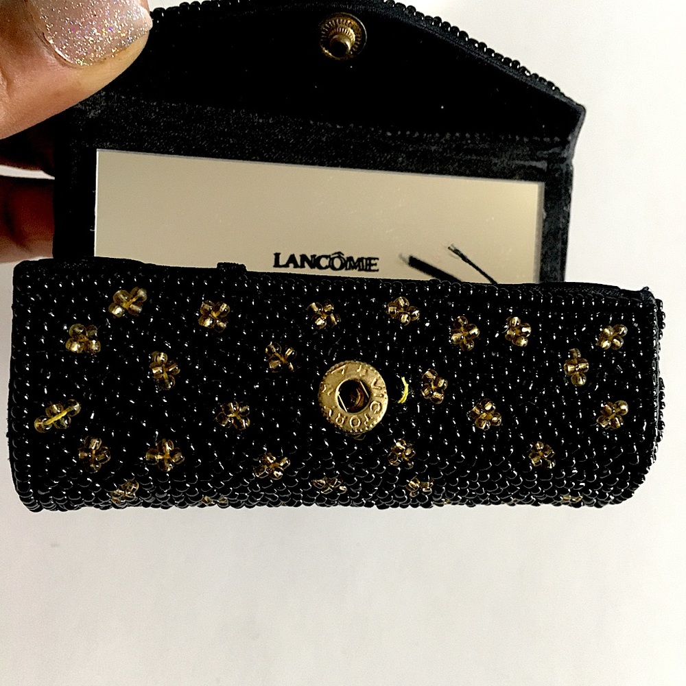 Vintage Lancôme Beaded Lipstick Case